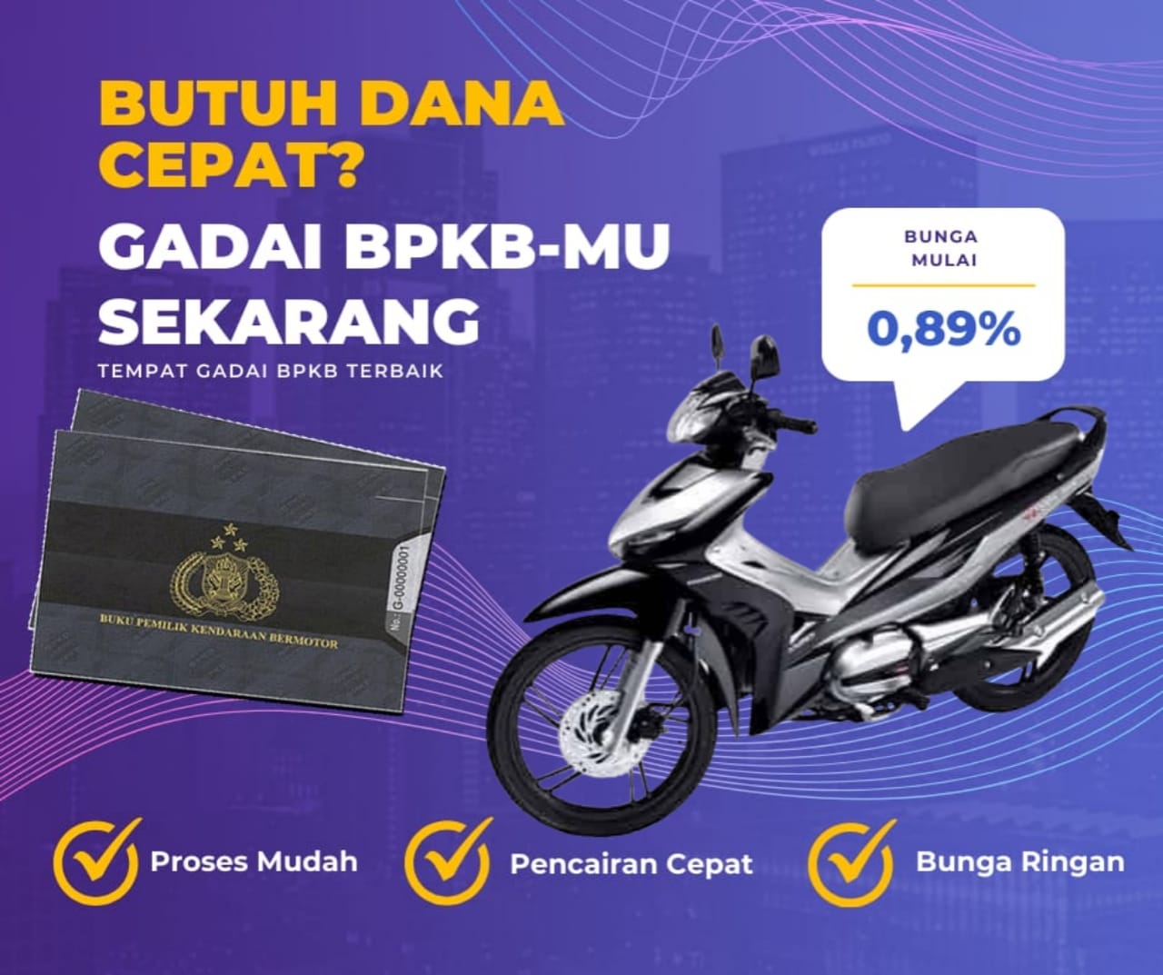Kredit Jaminan Bpkb Motor Honda Revo Techno Dapat Dana Berapa? Seperti Ini Simulasinya